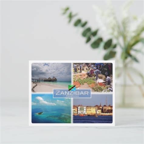 Tz Tanzania Zanzibar Postcard Zazzle