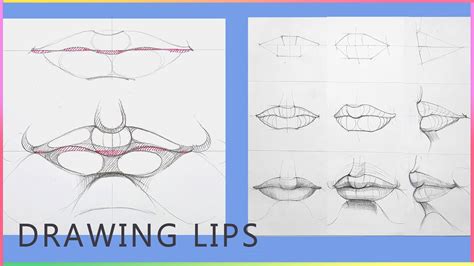 Tutorial Drawing Lips Two Easy Ways To Draw Lips How To Draw Lips In