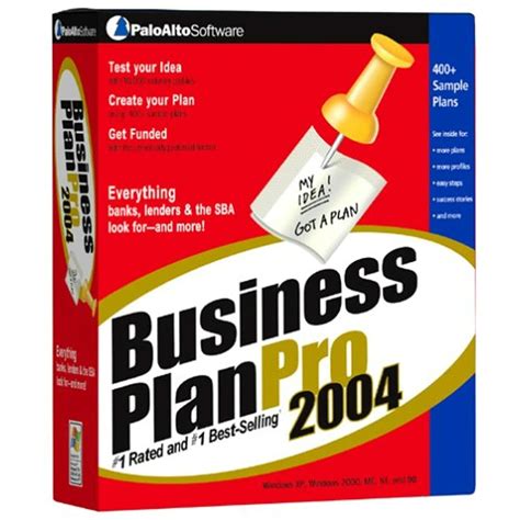 Business Plan Pro 2004 Old Version 756087000746 Ebay