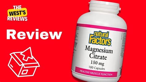 Natural Factors Magnesium Citrate Mg Review Youtube