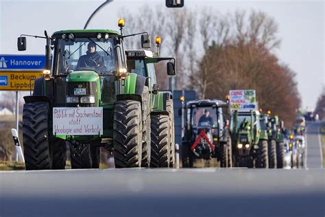 German Farmers Begin A Week Of Blockades With Their Tractors In Protest