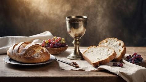 Premium Photo Eucharist Sacrament Chalice Symbols Bread And Wine