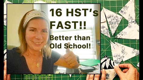 Easy 16 Hst Method Make 16 Hsts ⏩⏩ Fast Not Your Grandma S Way Quilting Tips And Tricks