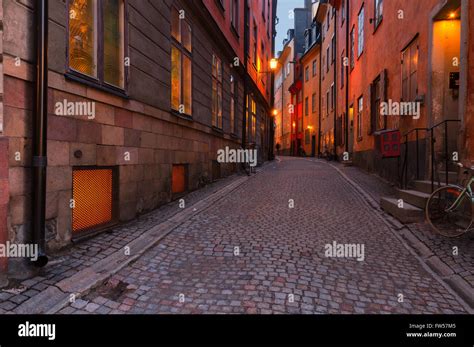 Gamla Stan at night, Stockholm Stock Photo - Alamy