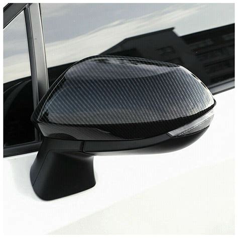 Pair Side View Wing Mirror Cover Cap Trim Fit For Toyota Corolla