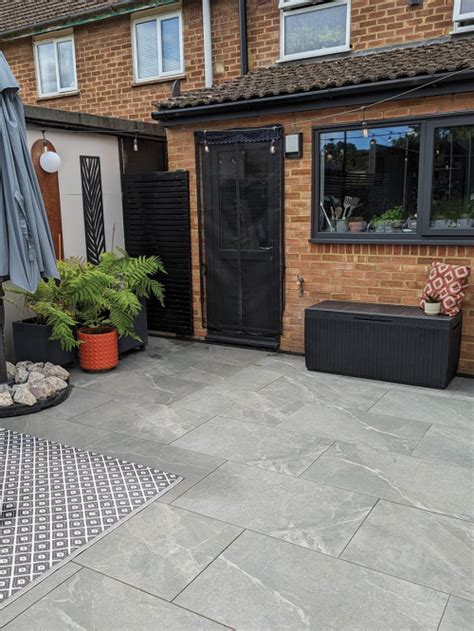 Roca Grey Slate Effect Outdoor Porcelain Paving Slabs X Mm