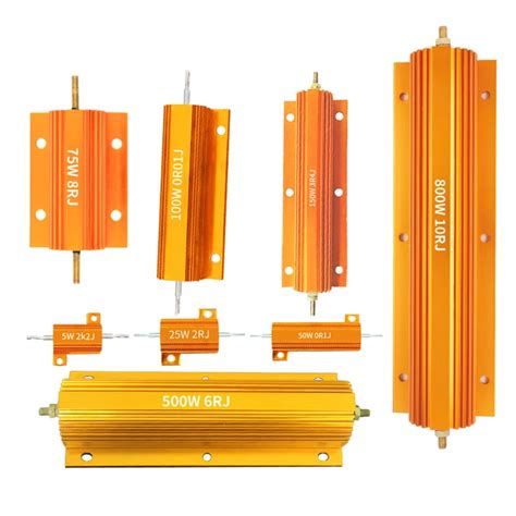 RX24 RXG24 Wire Wound Resistor 100W 200RJ With Gold Aluminum Shell