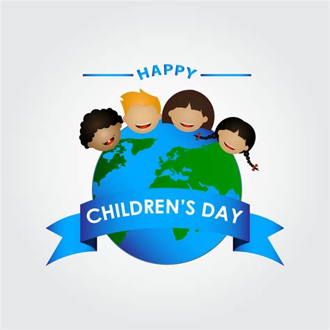 International Childrens Day Vector Illustration Happy Childrens Day