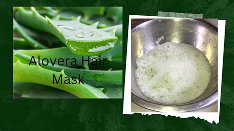 Alovera Hair Mask Made yourself at home अलवर मसक घर पर बनए YouTube