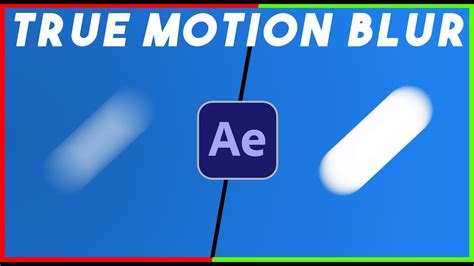 Cinematic Motion Blur After Effects Tutorial Youtube