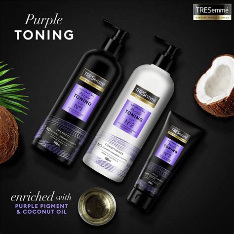 Tresemme Purple Toning Shampoo With Coconut Oil 500ml Woolworths