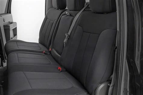 Rough Country F 250 Super Duty Neoprene Front And Rear Seat Covers Black 91055 11 16 F 250