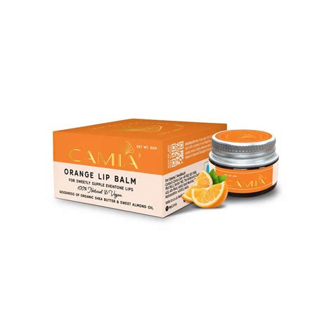 Orange Lip Balm - Natural & 100% Organic – CAMIA