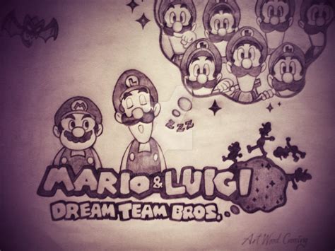 Mario And Luigi Dream Team Bros By Artwoodcrossing On Deviantart