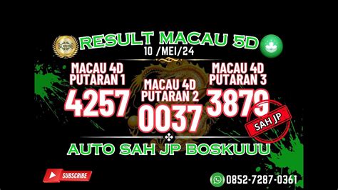 PREDIKSI MACAU HARI INI SABTU 11 MEI 2024 PREDIKSI TOTOMACAU HARI