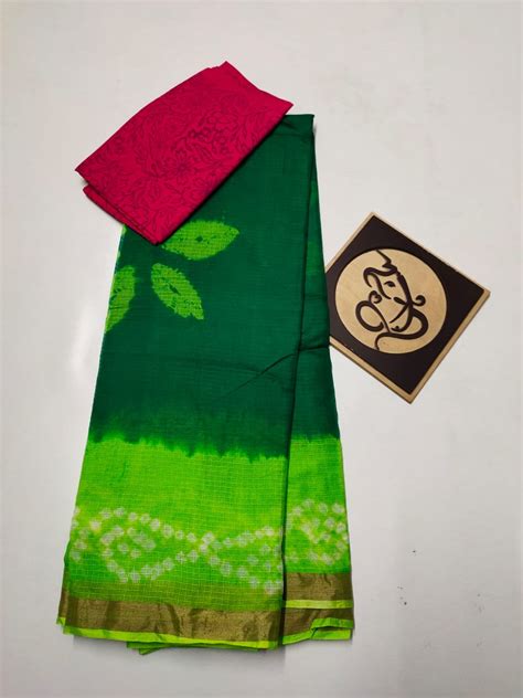 Pure Kota Silk Shibori Sarees Siri Designers