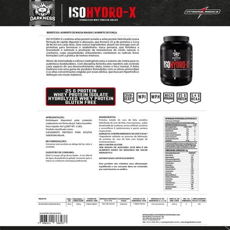 Iso Hydro X 907G IntegralMédica Integralmedica Whey Protein