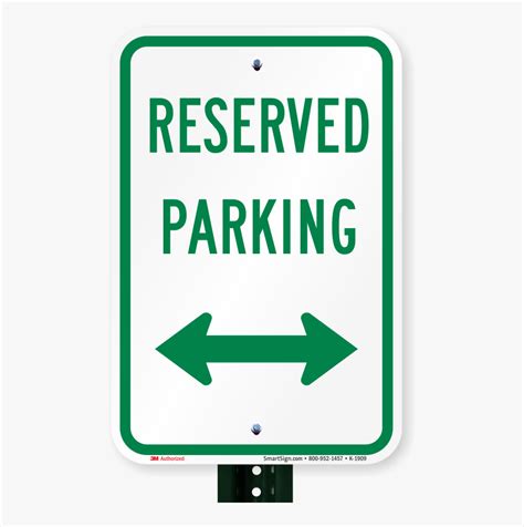 Reserved Parking Sign - Parking Sign, HD Png Download - kindpng