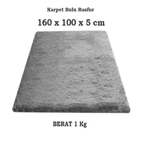 Jual Karpet Bulu Rasfur Tebal Cm X Cm Busa Hdp Shopee Indonesia