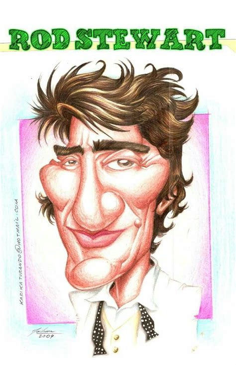 Rod Stewart Caricature Celebrity Caricatures Celebrity Drawings