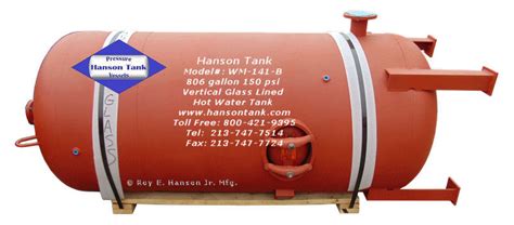 ASME Pressure Vessels Custom ASME Vertical Hot Water Storage Tanks