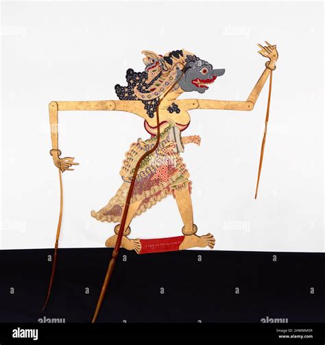 Shadow Puppet Wayang Kulit Of Sarpakanaka From The Set Kyai Nugroho