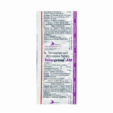 Telmiprime Am Mg Mg Tablet S Buy Medicines Online At Best Price