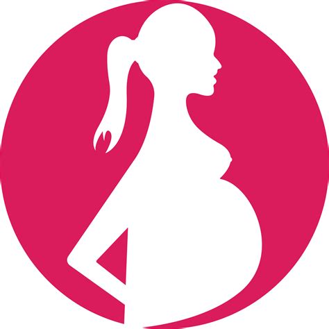 Pregnant Woman Logo Pregnant Women Vector Icon Template