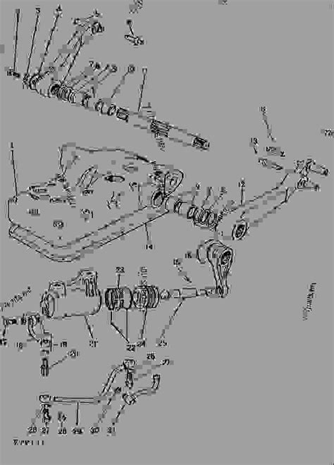 ROCKSHAFT HOUSING CYLINDER AND LIFT ARMS 02E10 TRACTOR John Deere