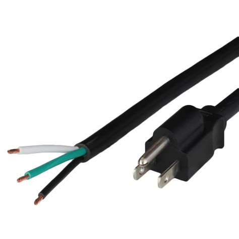 1FT NEMA 5-15 15A 125V Extension Cord - BLACK)