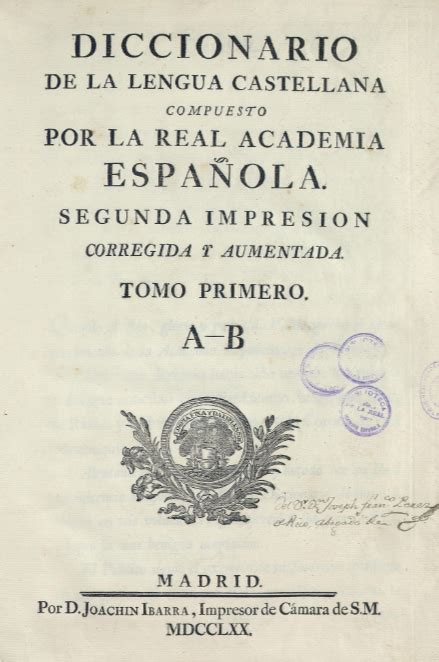 Diccionario De La Lengua Castellana Biblioteca Digital Real