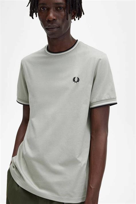 Fred Perry T Shirt Twin Tipped Seagrass Wehkamp