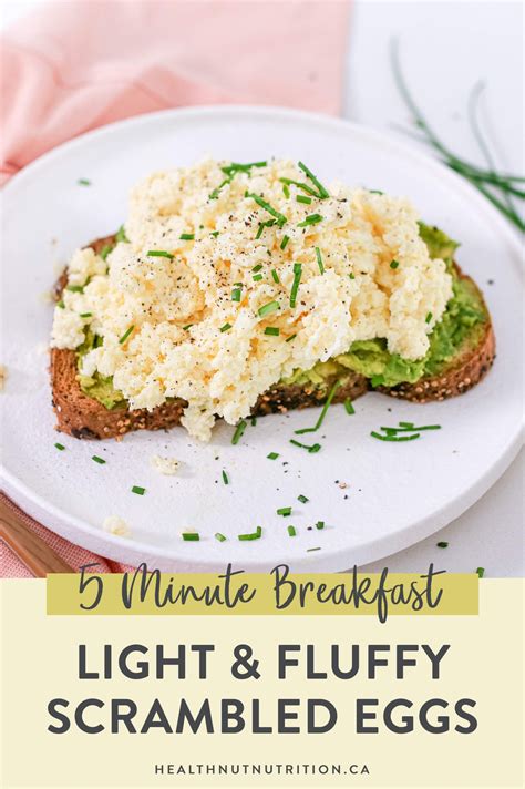 Light Fluffy Scrambled Eggs Healthnut Nutrition