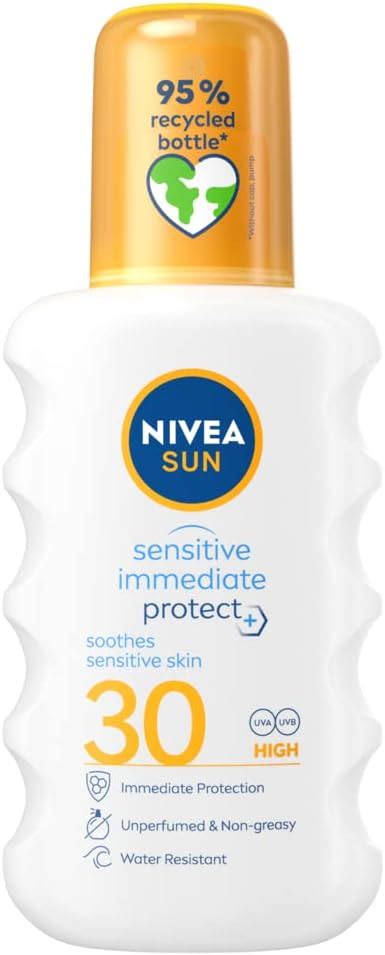 NIVEA SUN Sensitive Immediate Protect Spray SPF 30 Makeup Labs