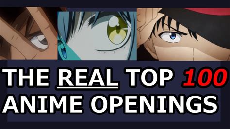 The Real Top Anime Opening List Of All Time Youtube