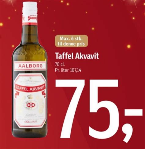 Aalborg Taffel Akvavit Snaps F Tex November Alle Tilbudsavis