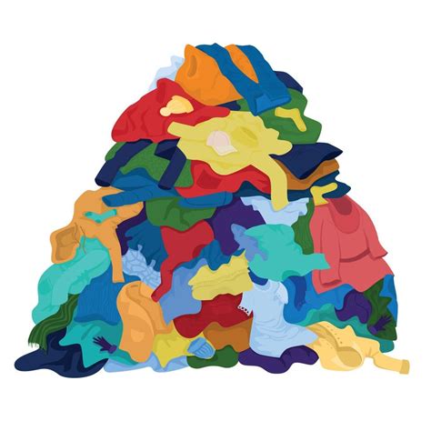 Dirty Clothes Pile Composition 8381913 Vector Art at Vecteezy