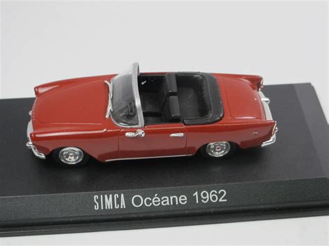 Norev 1962 Simca Aronde Océane Cabriolet rot Modellauto 1 43