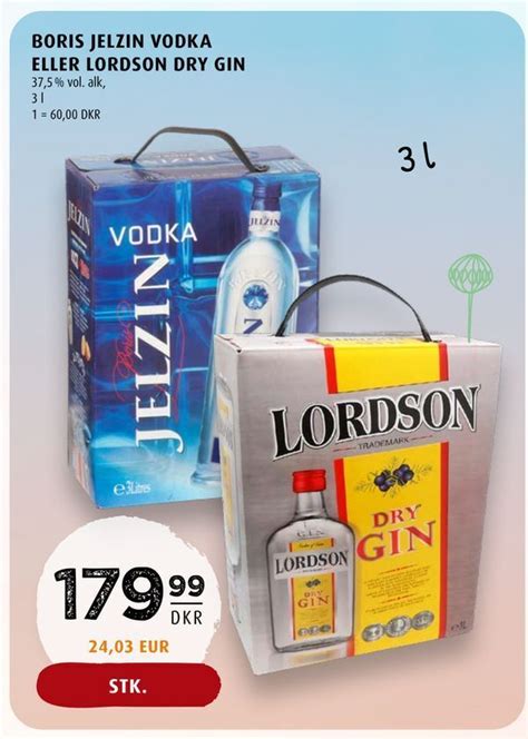 Boris Jelzin Vodka Eller Lordson Dry Gin Tilbud Hos Scandinavian Park