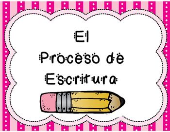 Proceso De Escritura Carteles Spanish Writing Process Anchor Charts