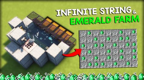 Best Infinite String And Emerald Farm Tutorial In Minecraft 120