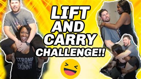 Lift And Carry Challenge Interracial Couple Hilarious Youtube