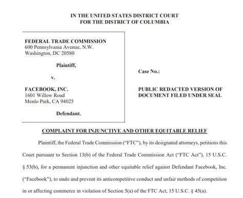 Next Legal Battle Ftc Sues Facebook For Illegal Monopolization