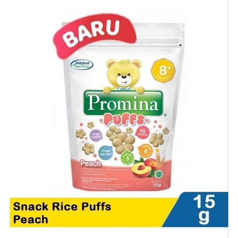 Jual Promina Puffs Peach 15 Gr Shopee Indonesia