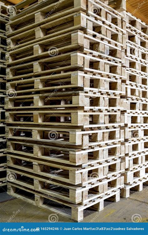 Pallet Storage Logistics And Shipping Stock Photo Image Of Stacked