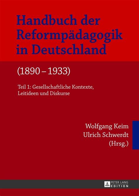 Handbuch Der Reformp Dagogik In Deutschland Hardcover