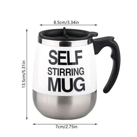 Caneca Mixer Eletrica Self Stirring Mug Agita Liquidos Café