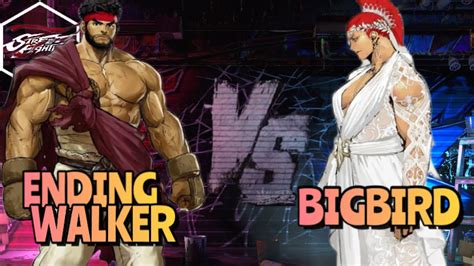 SF6 Bigbird Marisa Vs EndingWalker Ryu High Level Street Fighter 6