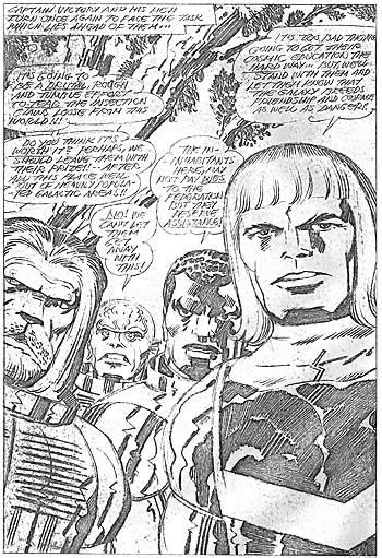 Jack Kirby Captain Victory Pencils