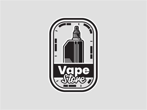 Logotipo De La Tienda De Vape Vintage 8247068 Vector En Vecteezy